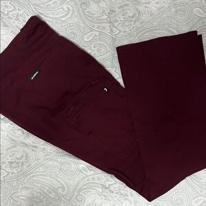 Jaanuu Women's Burgundy Boot Cut Pants